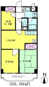 大須賀レジデンスの間取り