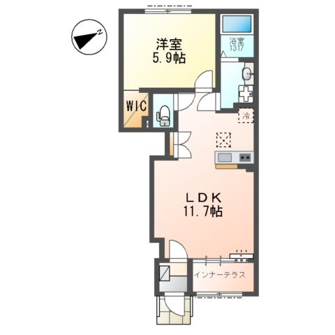 (仮称)千葉市若葉区小倉町新築アパートの間取り