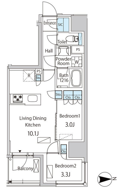 ザ・ライオンズフォーシア蒲田の間取り