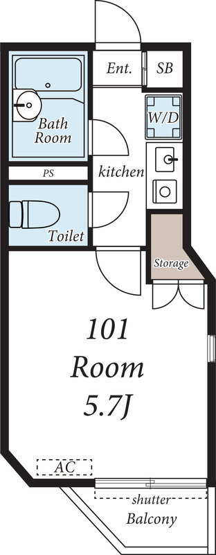SKコーポ東村山の間取り
