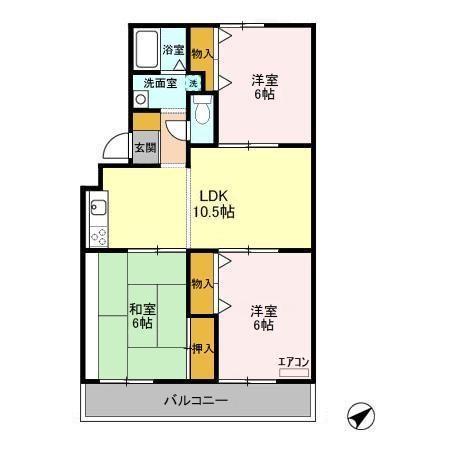 サンパール八千代の間取り