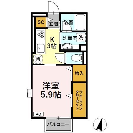 ホワイトパレスナワの間取り