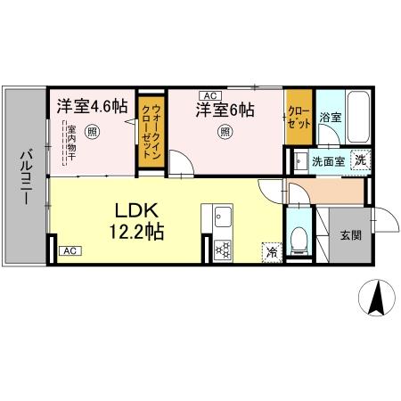 リヴィエール友丘の間取り