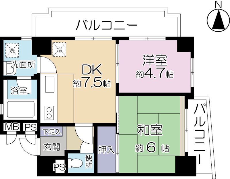 下落合ハウスの間取り