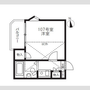 ヘスティア2番館の間取り