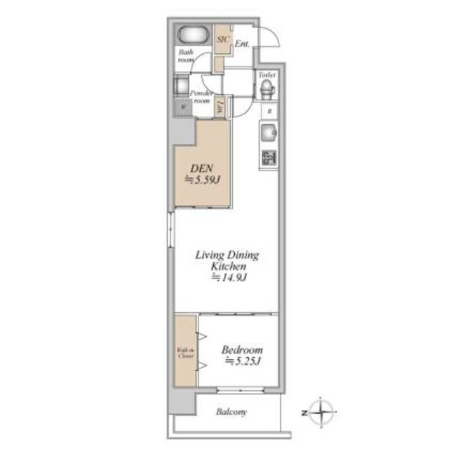 GLAM STELLA松屋町の間取り