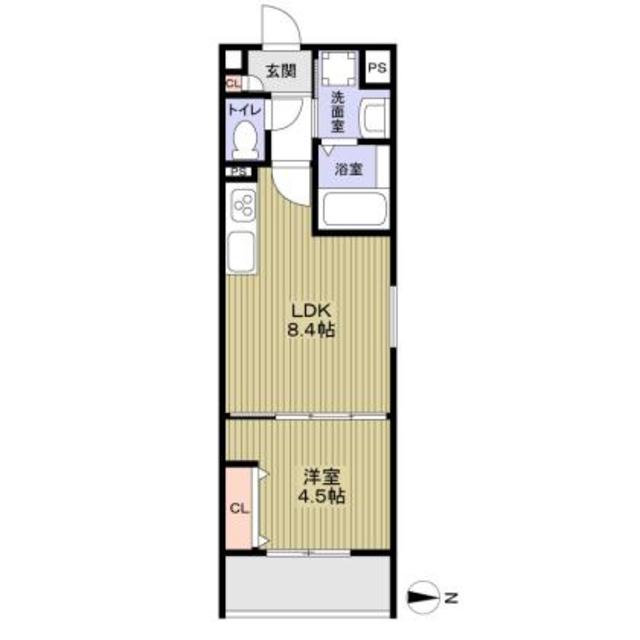 CASA CALMA東中浜の間取り