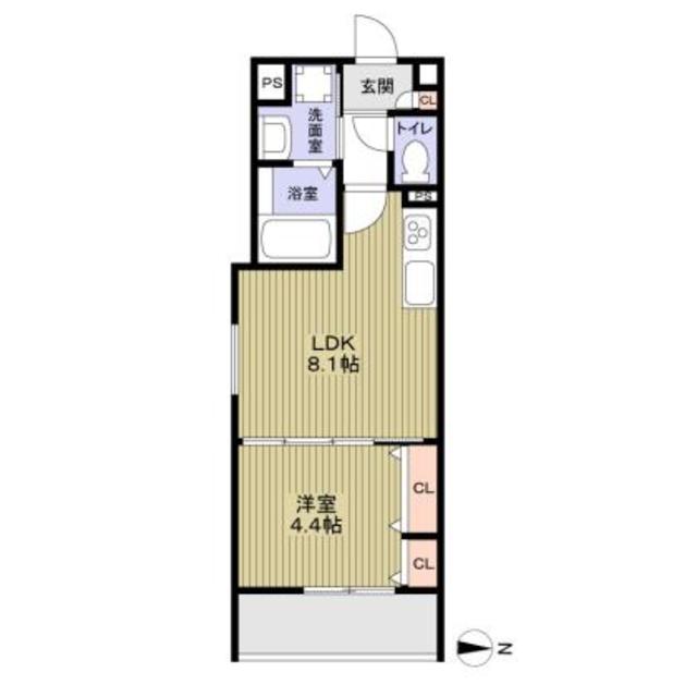 CASA CALMA東中浜の間取り