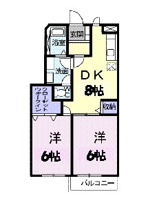 アラモードヴィラの間取り
