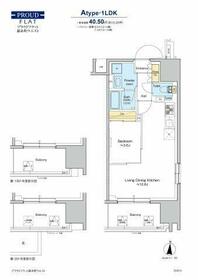プラウドフラット錦糸町ウエストの間取り