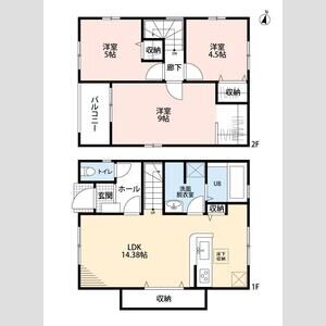 リーブルファイン野田市次木の間取り