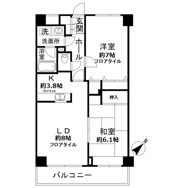 N-flats 横浜大岡の間取り