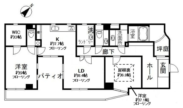 N-flats 横浜大岡の間取り