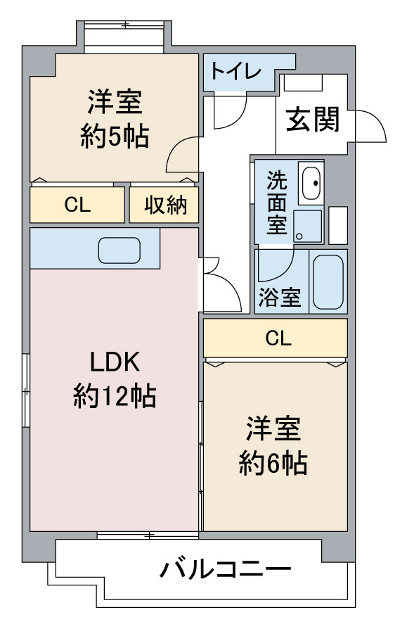 シャンポール高社の間取り