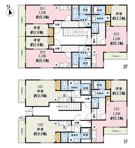 (仮称)草加市西町計画の間取り