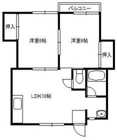 カエデハイツの間取り