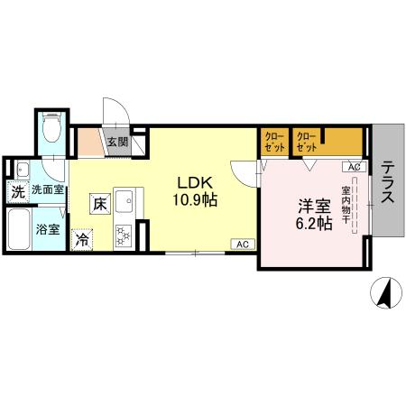 セレスティア上十条の間取り
