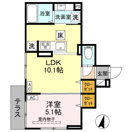 セレスティア上十条の間取り