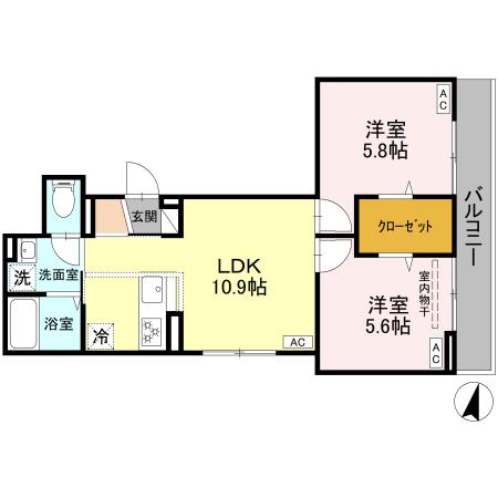 セレスティア上十条の間取り