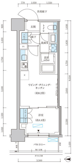 パークアクシス池袋イーストの間取り