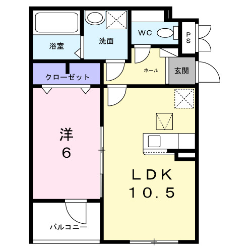 ヒカルサ岸和田畑町の間取り