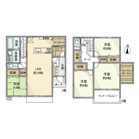 谷田部戸建の間取り