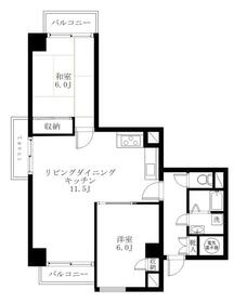 ライオンズマンション東品川の間取り