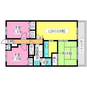 プレステージ和白Ⅲの間取り