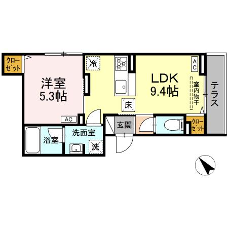 セレスティア堀切Ⅱ Ⅱの間取り