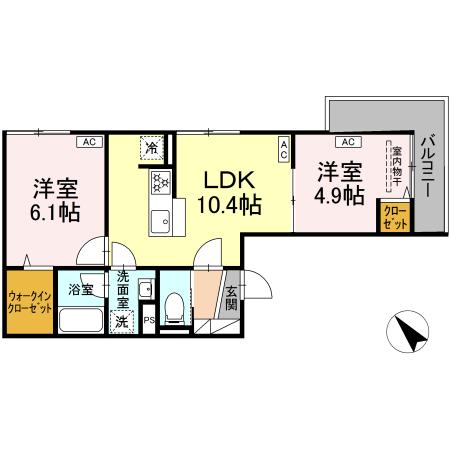 セレスティア堀切Ⅱ Ⅱの間取り