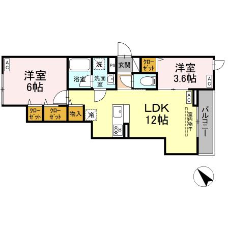 セレスティア堀切Ⅱ Ⅱの間取り
