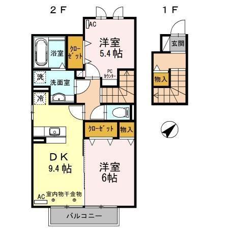 Dーroom浄水 Aの間取り