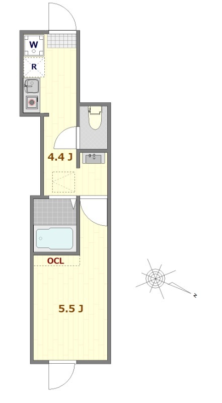 メゾン・デ・ラ・セレニテ沼袋の間取り