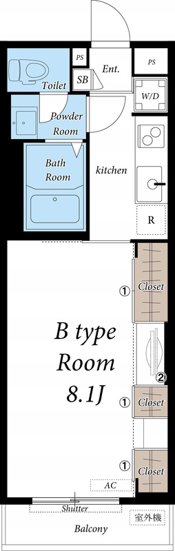 リブリ・オークスハイツの間取り