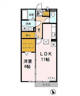 長久手ハイツ Bの間取り