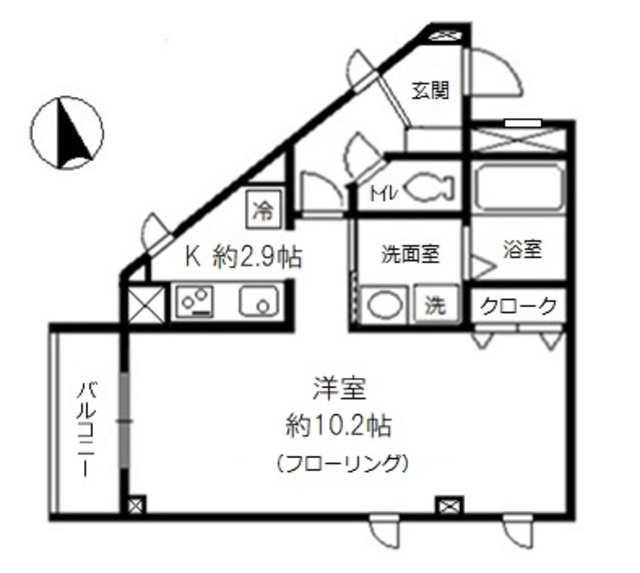 エミール赤塚の間取り