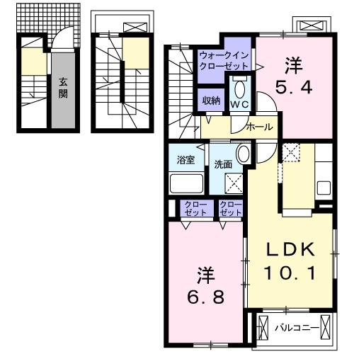 リヴェール壱番館の間取り