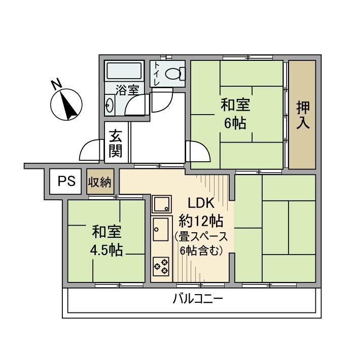 有馬南住宅１号棟の間取り