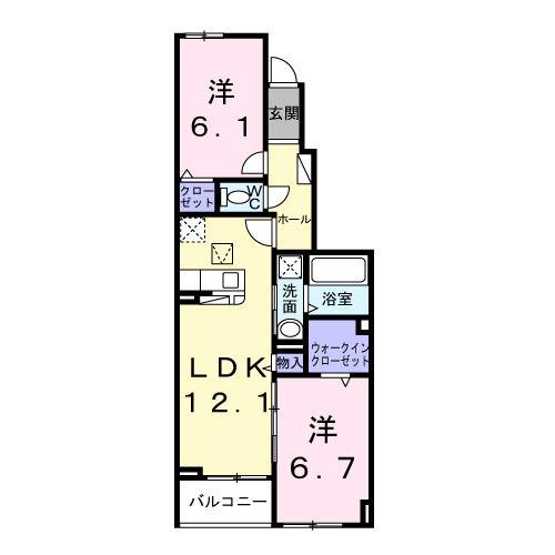 ヴェルプロムナードの間取り