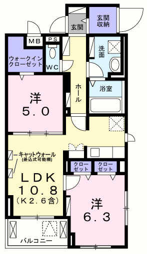 アンジュの間取り