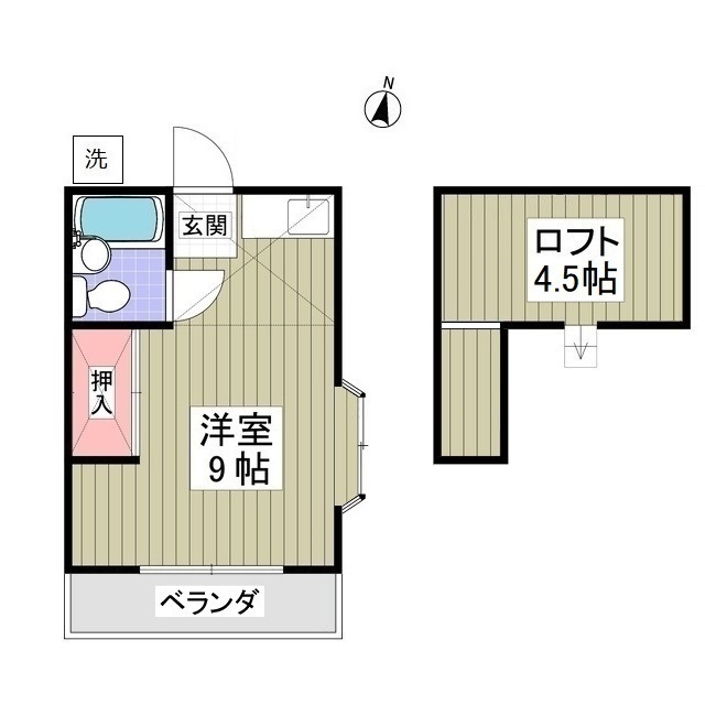 成沢ハイツの間取り