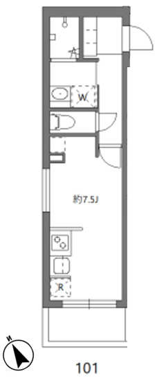 アリカ大森1の間取り
