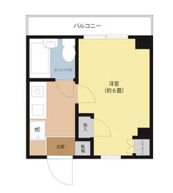 プチシャンプル山手弐番館403号室の間取り