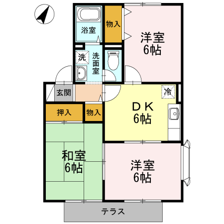 ハイカムールKの間取り