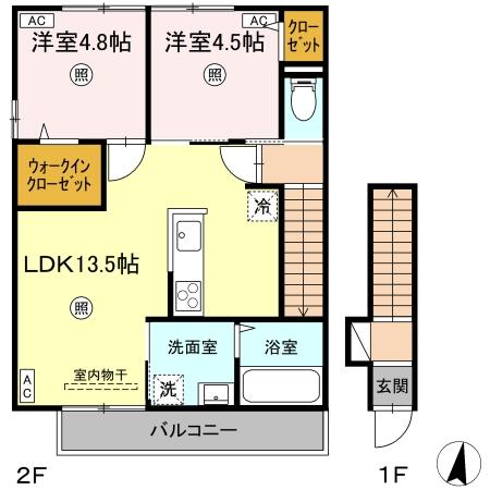 (仮称)D-ROOM鳥飼1丁目新築工事の間取り