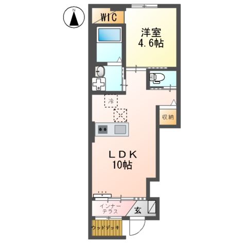 (仮称)調布市国領町4丁目新築アパートの間取り