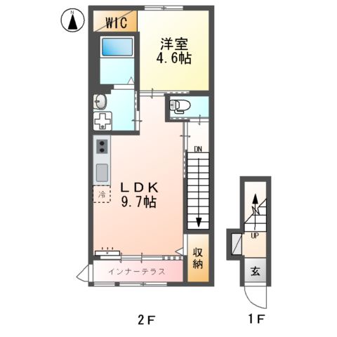 (仮称)調布市国領町4丁目新築アパートの間取り