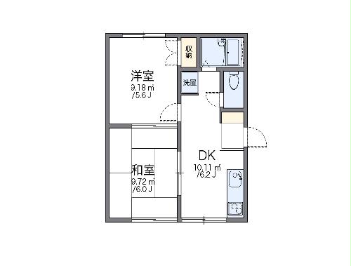 レオパレス草加西町の間取り
