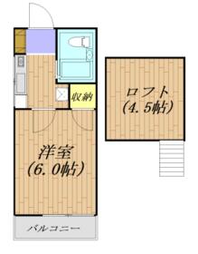 アメニティファースト 105号室の間取り