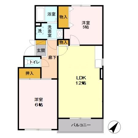 リ・ヴラン東川口 Ⅰの間取り